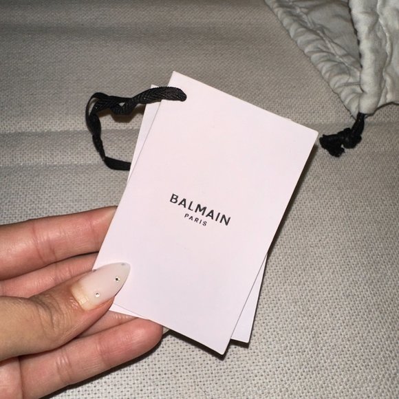 BALMAIN - Monogram-pattern wide belt - Picture 8 of 8